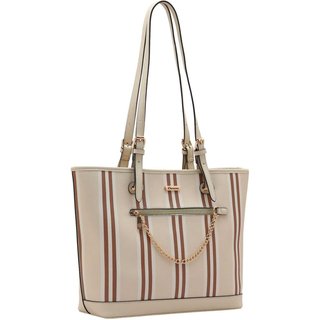 Bolsa Feminina Chenson Listras 3485272 Bege
