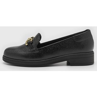 Mocassim Feminino Beira Rio Adorno Metálico Preto