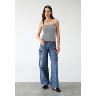 Regata GAP Ajustada Listrada Off-White
