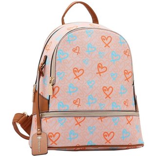 Mochila Feminina Chenson Classic Heart Bege 8484784
