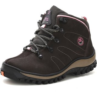 Bota Feminina Rovetto Conforto Coturno Leve Couro Segurança Palmilha Em Gel