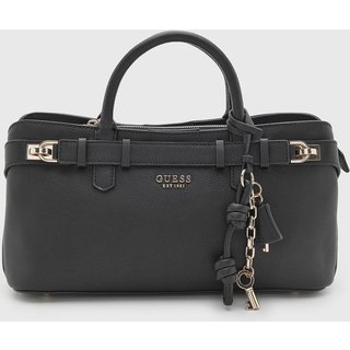 Bolsa Feminina Guess Grande Detalhe Metálico Preta