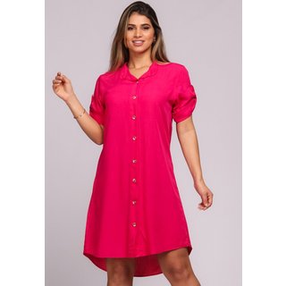 Vestido Chemise Botões M/C B’Bonnie Vitória Pink