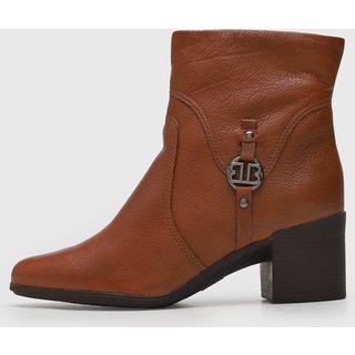 Bota Feminina Bottero Bico Fino Marrom