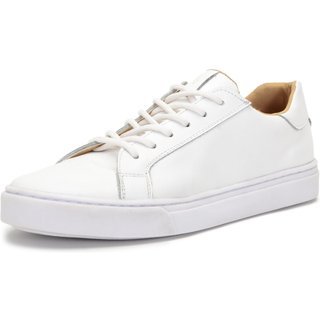 Tênis Feminino Conforto Ferrile Em Couro Branco 150
