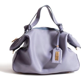 Bolsa Feminina Em Couro Alça De Mão Lavanda "Erica Caetano"""