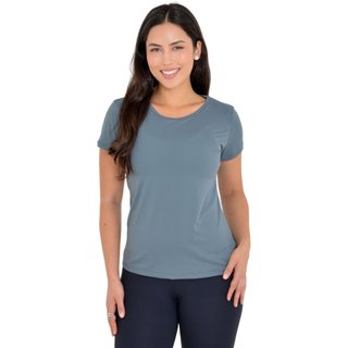 Camiseta Feminina Lublanc Fitness Cinza