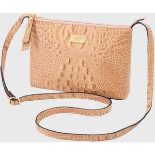Bolsa Transversal Couro Mariart 2210MRT Bege