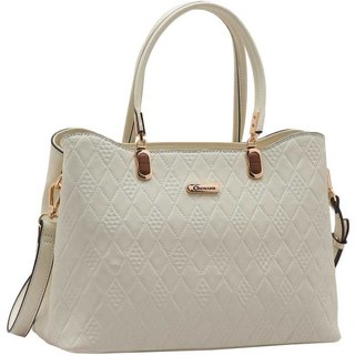 Bolsa Feminina Chenson Geométrico 3485259 Bege
