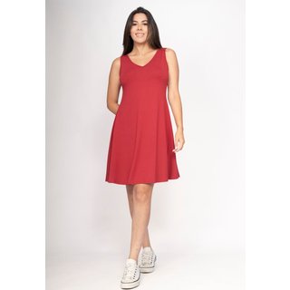 Vestido CabanaFree Amana Curto Regata Malha Bordô