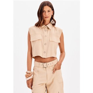 Camisa Cropped Sem Mangas My Favorite Things