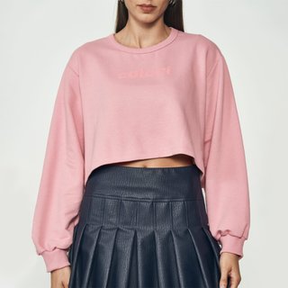 Moletom Colcci Encurtado Ou25 Rosa Feminino