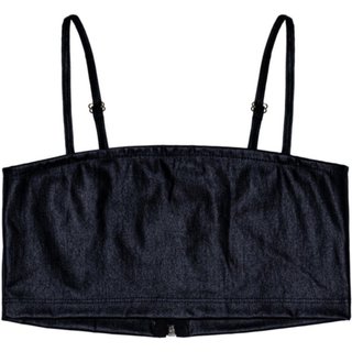 Cropped Juvenill Preto Onda 14 Preto
