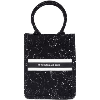 Shop Bag Cosmo Preto Estampado Preto