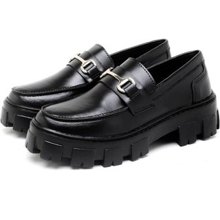 Sapato Mocassim Feminino Okford DUBUY 1412FG Preto
