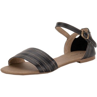 Sandália Feminina Flat Miss Western 120 5910120 Preto