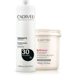 Kit Cadiveu Oxidante 30 Volumes e Pó Descolorante (2 produtos)