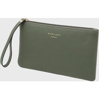 Bolsa Carteira Clutch Couro Mariart Cambuí Verde Army