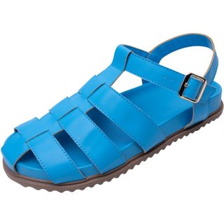 Papete Rasteira Sandalia Azul Kuento Shoes