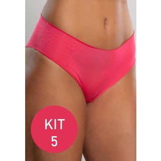 Kit 5 Calcinha Tangão Sem Costura Mdmix Laser Microfibra