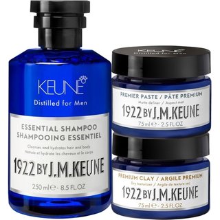 Kit Keune 1922 By J.M. Essential Premium Premier Pasta e Cera (3 produtos)