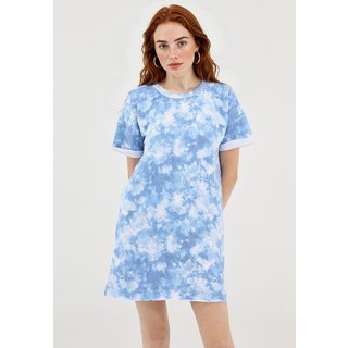 Camiseta de Moletom COSTA RICA Tie Dye Azul