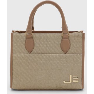 Bolsa Grande Feminina Jorge Bischoff Estruturada Bege