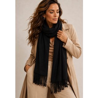 Echarpe Amazonia Vital Lenço Feminino Liso Preto