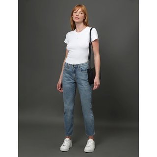 Calça Jeans Feminina Cropped Straight Calvin Klein - Azul Claro Calvin Klein Jeans