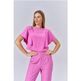 Blusa Manga Ampla Feminina Acostamento