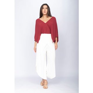 Calça Amazonia Vital Pantacourt Garatéa Transpassada Malha Branca