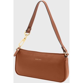 Bolsa Shoulder Couro Mariart Cacau Camel Floater