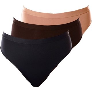 Kit com 3 Calcinhas Demillus 26826 Bege