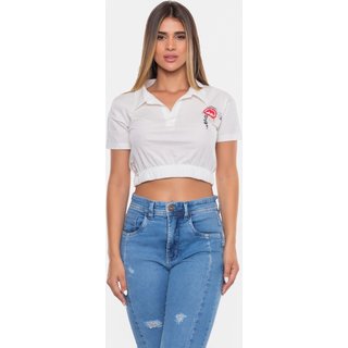 Camisa Polo Ecko Feminina Especial 30 Anos Off White