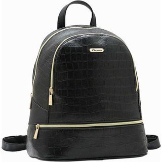 Mochila Feminina Chenson Mão Croco Delicado 8485960 Preto