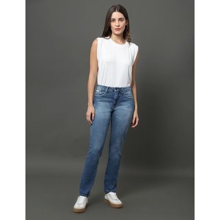 Calça Jeans Feminina Slim 5 Pockets Calvin Klein Jeans - Azul Médio Calvin Klein Jeans