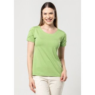 Blusa Manga Curta Pau a Pique Básica Verde VERDE - PP Pau a Pique