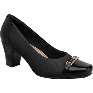 Sapato Feminino Salto Médio Preto Piccadilly 344002-03