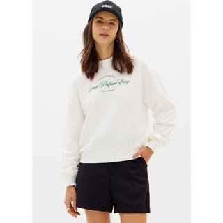 Blusa de Moletom Feminina Lança Perfume Estampa Lettering Off-White