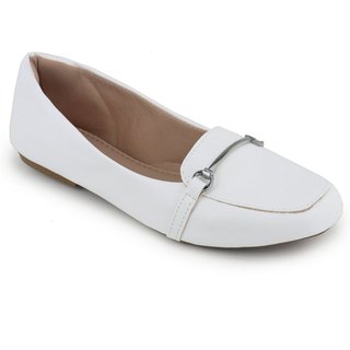Sapatilha Mocassim Feminina Branca Confortável Sapatos Feminina Elegante