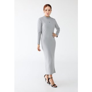 Vestido Canelado Colcci Reto Cinza