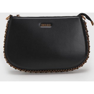 Bolsa Santa Lolla Alça Corrente Preta