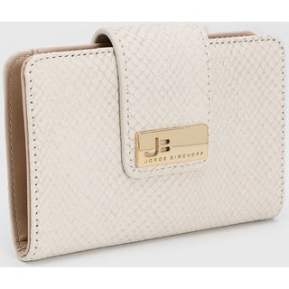 Carteira Feminina Jorge Bischoff Lezard Off-White