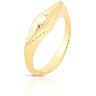 Infantil - Anel Losango Miolo Zircônia Semijoia Banhado a Ouro 18K Ania Store