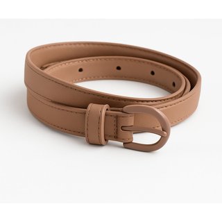 Cinto Feminino Casual Elegante Moda Fino Cintura Alta Star Shop Nude