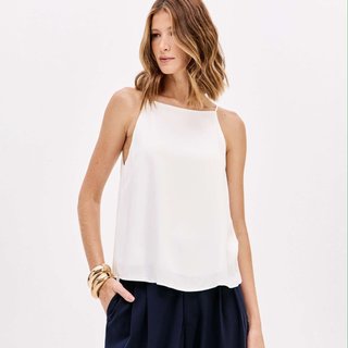 Blusa Curta Lança Perfume Alça Pr26 Off White Feminino