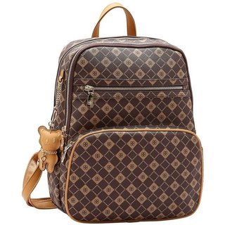 Mochila Feminina Chenson Monograma Cafe Incolor