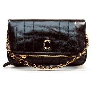 Bolsa Bellah Couro Preto Cecconello C2547-11