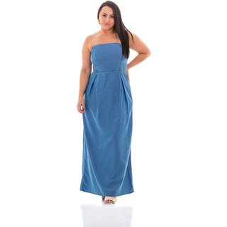 Vestido Jeans Feminino Arauto Tomara Que Caia
