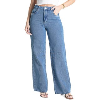 Calça Jeans Sawary Wide Leg - 281257 - Azul - Sawary